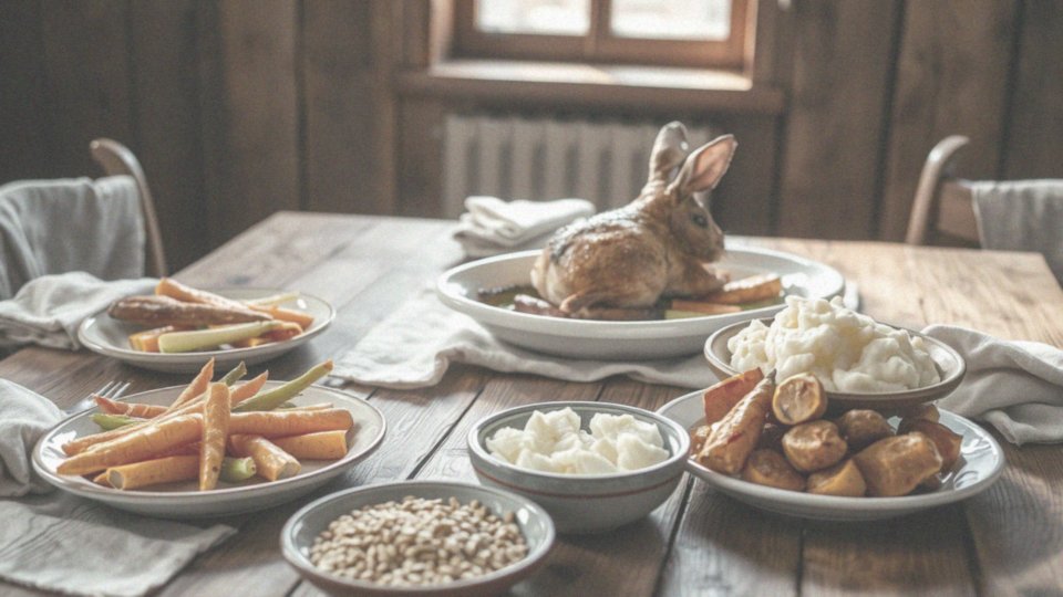 Jakie dodatki można podać z królikiem pieczonym?