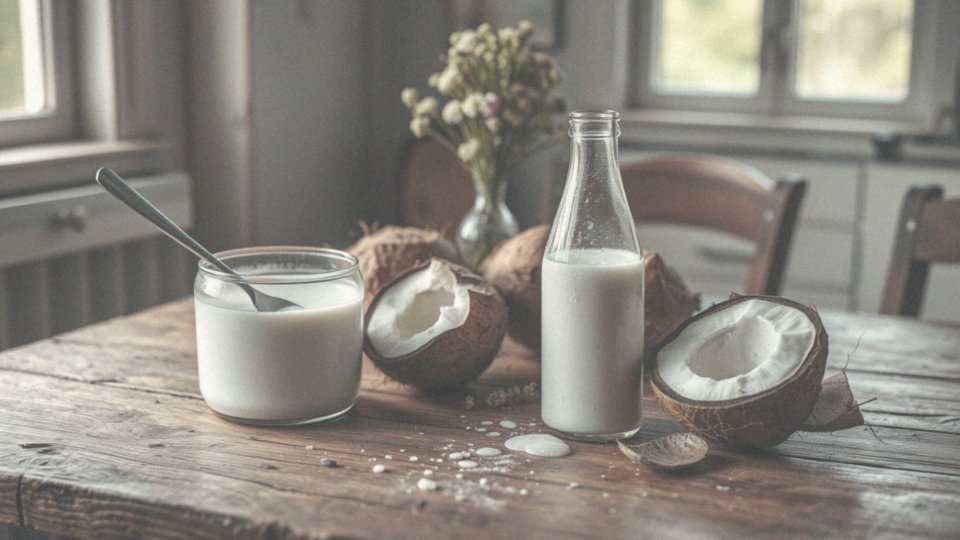 Jakie są różnice między mleczkiem kokosowym a mlekiem krowim?