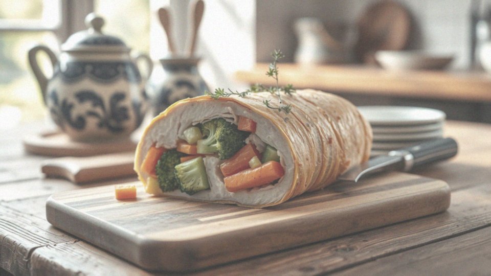 Filet z indyka faszerowany warzywami – przepis na zdrowy obiad